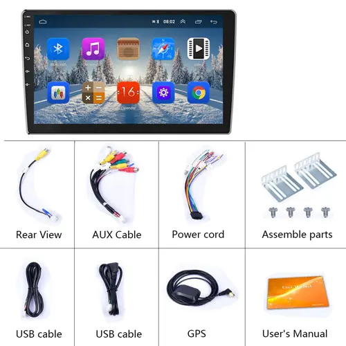 Without Camera Podofo 2din автомобильный Радио мультимедийный плеер Android 8,1 " 2.5D gps Navi WiFi авто стерео для Volkswagen Nissan Kia toyota Skoda и т. Д - Цвет: Without Camera