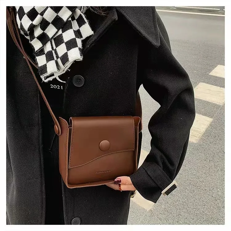 Luxury retro female bag texture casual simple western style one shoulder messenger small square bag wallet