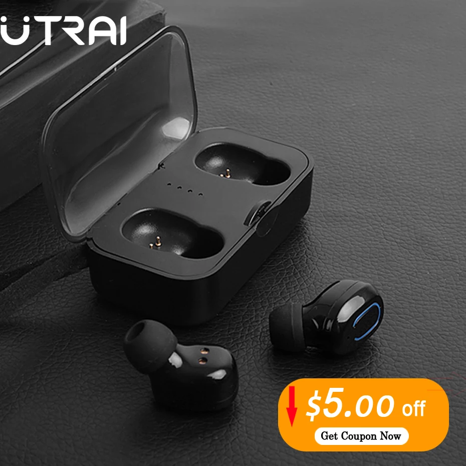 UTRAI беспроводной searphones Bluetooth 5 0 гарнитура TWS наушники стерео громкой связи с