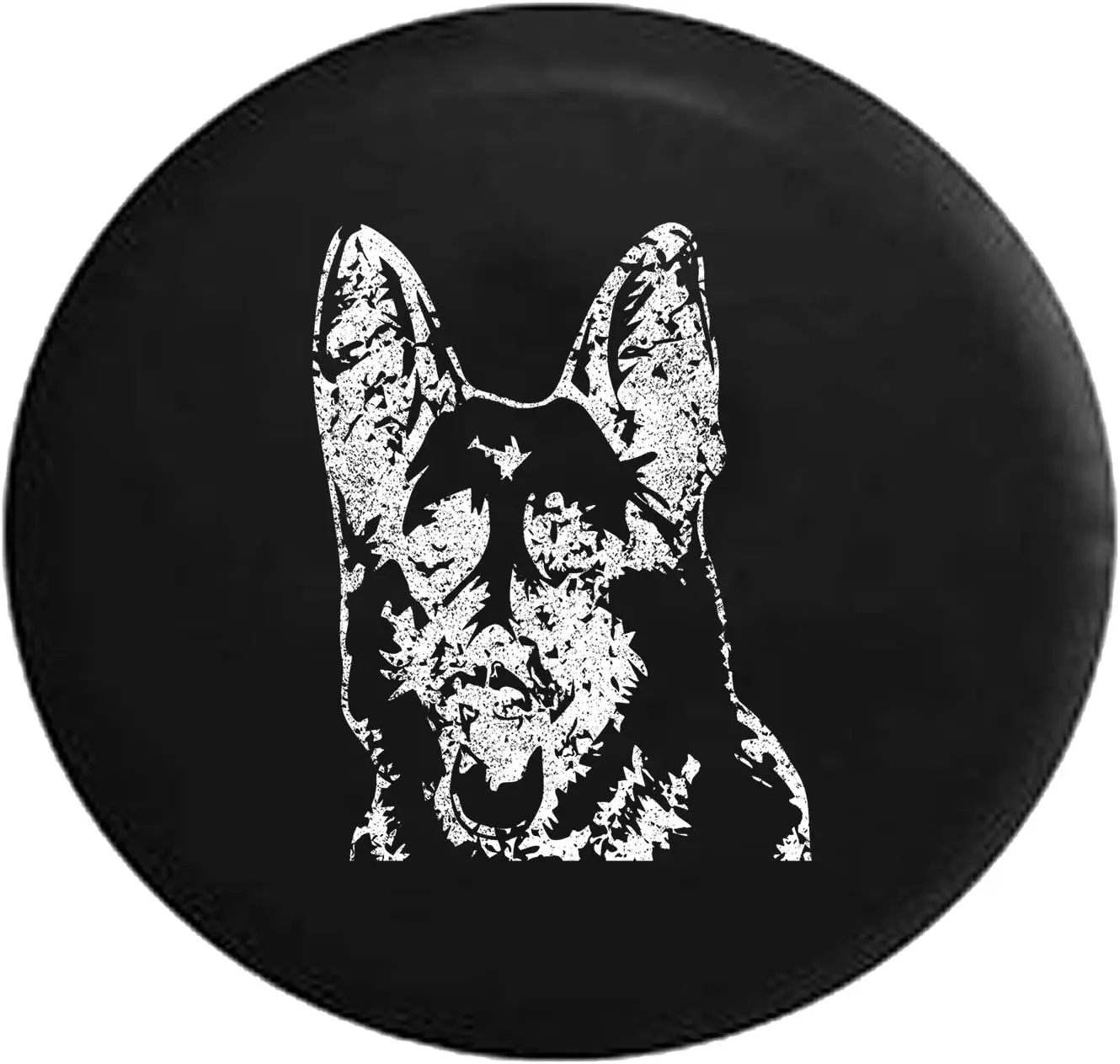 

American Unlimited Spare Tire Cover Distressed German Shepherd Dog Lover K9 Paw Print Cover fits SUV Camper