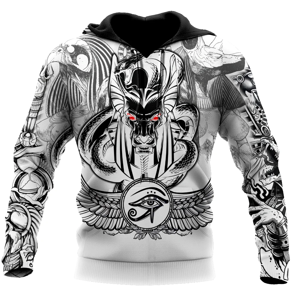 

Tattoo Ancient Egypt Anime 3D Printed Fashion Men women Autumn Hoodie Sweatshirt Unisex Streetwear Casual Zipper Jacket Pullover