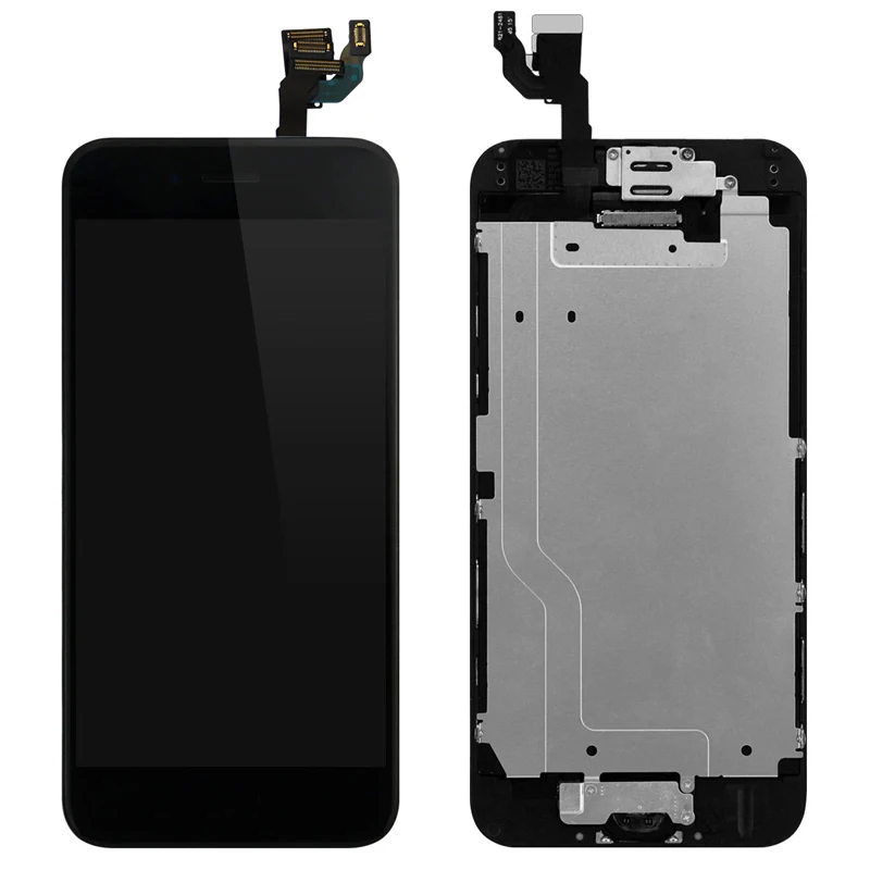 6G Full Set Black 5 шт./партия ЖК-экран для iPhone 6G 6S полный комплект дисплей дигитайзер сборка Замена с кнопкой Home+ фронтальная камера+ динамик - Цвет: 6G Full Set Black