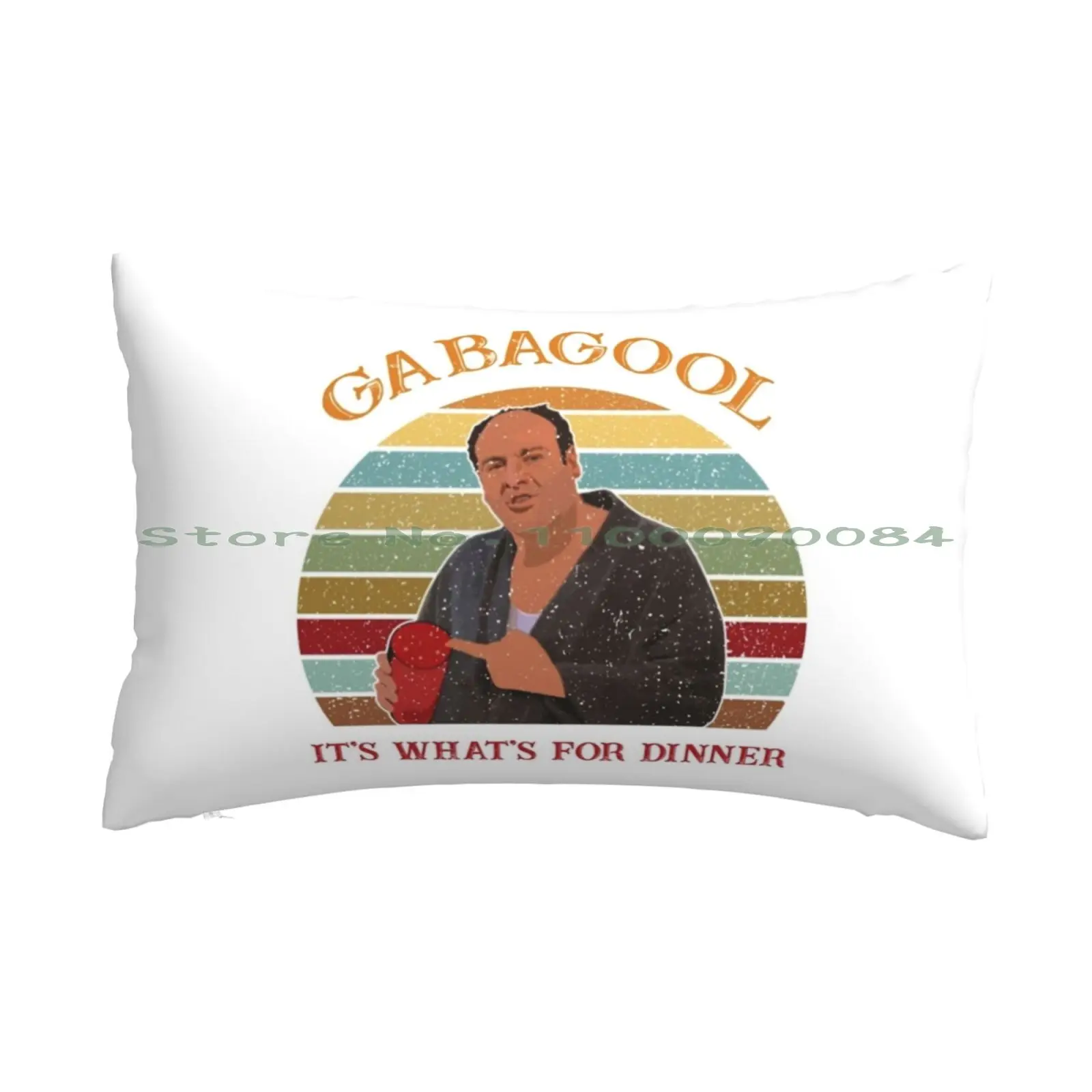

Gabagool It's What's For Dinner Pillow Case 20x30 50*75 Sofa Bedroom Gabagool Whats For Dinner Tony Mobster Gangster Italian Tv
