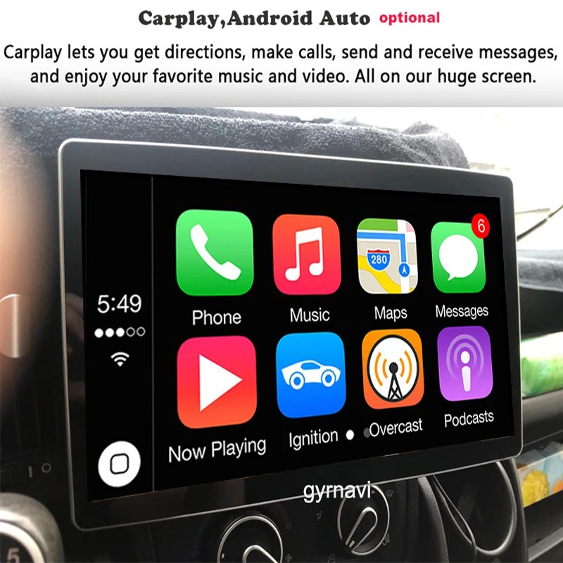 Автомобильный мультимедийный плеер 10 1 дюйма PX6 2 din Android 0 GPS радио dvd bluetooth carplay Wi-Fi 4 +