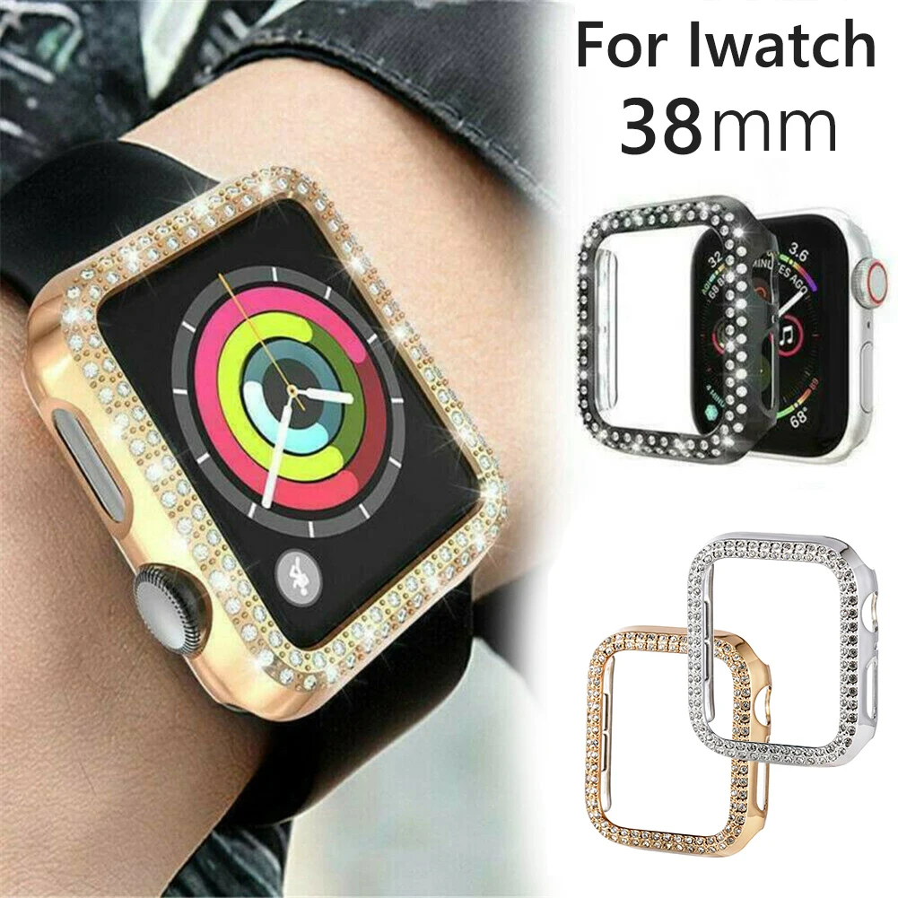Матовый чехол для Apple Watch iWatch Series 3 2 1 38 мм защитный с рамкой бампер 5
