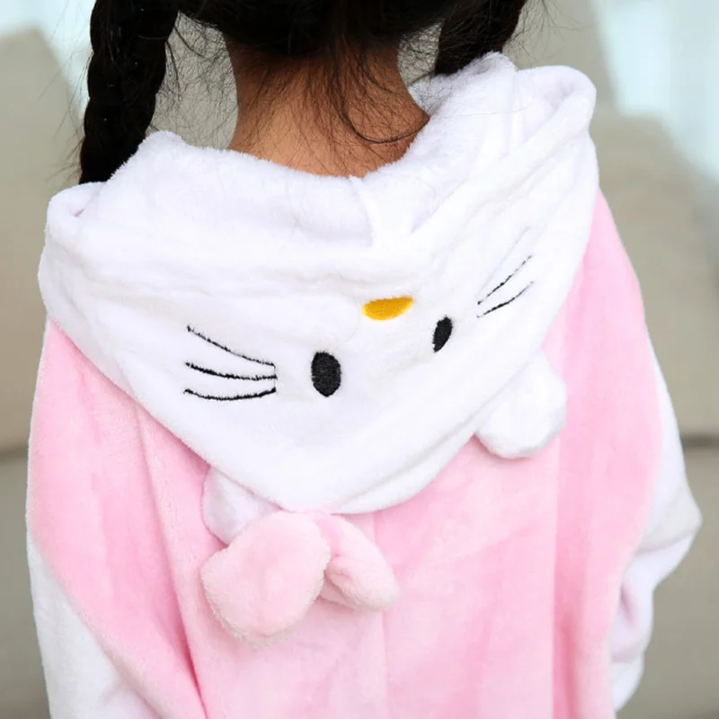 Детский карнавальный костюм Hello kitty для девочек и мальчиков пижама с капюшоном