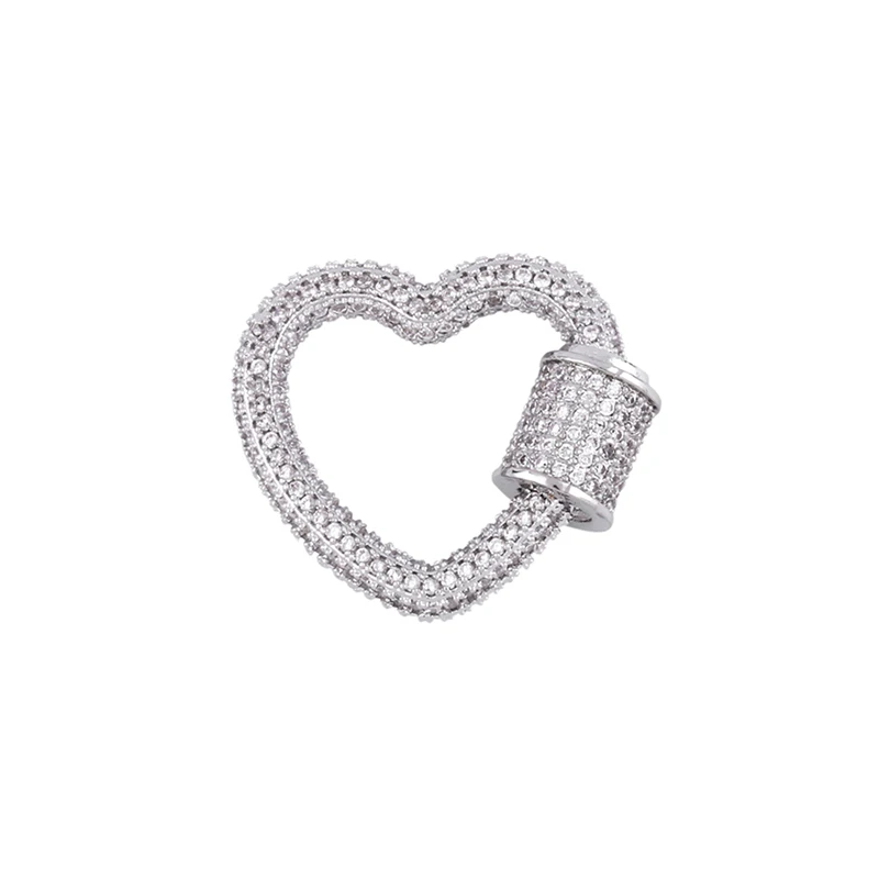 OCESRIO Золотое сердце карабин подвеска Подвески для изготовления ювелирных