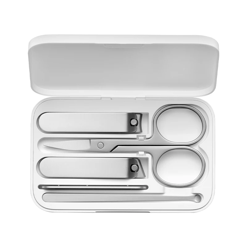 

Nail Clipper Set 5Pcs Portable Fingernail Toenail Manicure Pedicure Magnetic Absorption Stainless Steel Free shipping