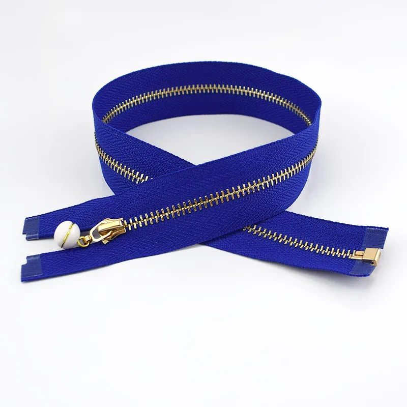 blue-white 50 см 3# жемчужный слайдер съемник украшения металлические застежки-молнии для шитья одежды молния DIY ремесло аксессуары для шитья ZA044 золотые молнии - Цвет: blue-white
