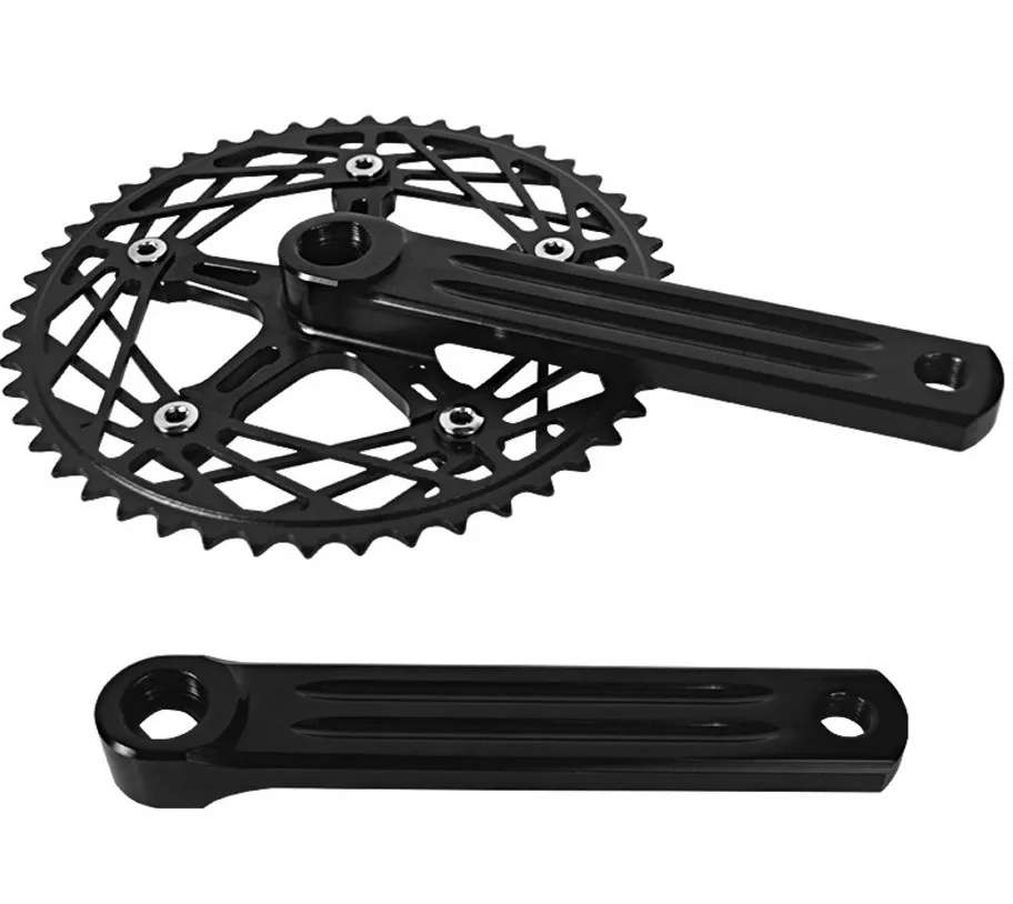 1 комплект Ретро фиксированный Fixie шатун для велосипеда 7075 с одной передачей дорожный велосипед 130BCD 48T 170 мм Паук кривошипный комплект Винтаж