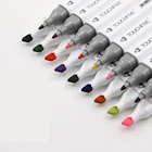 TouchFive 12 цветов художественные Маркеры Ручка на спиртовой основе двойной набросок манга маркер для рисования манга школьные товары для рукоделия