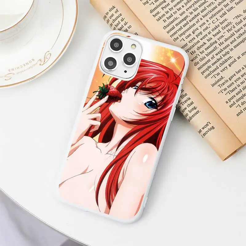 

High school dxd DD sexy girl Phone Case Candy Color for iPhone 6 6S 7 8 11 12 XS X SE 2020 XR mini pro Plus MAX funda