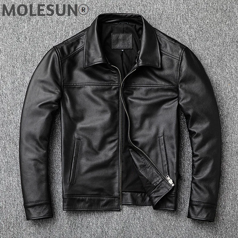 

Куртка мужская из натуральной воловьей кожи, 5XL, LXR385