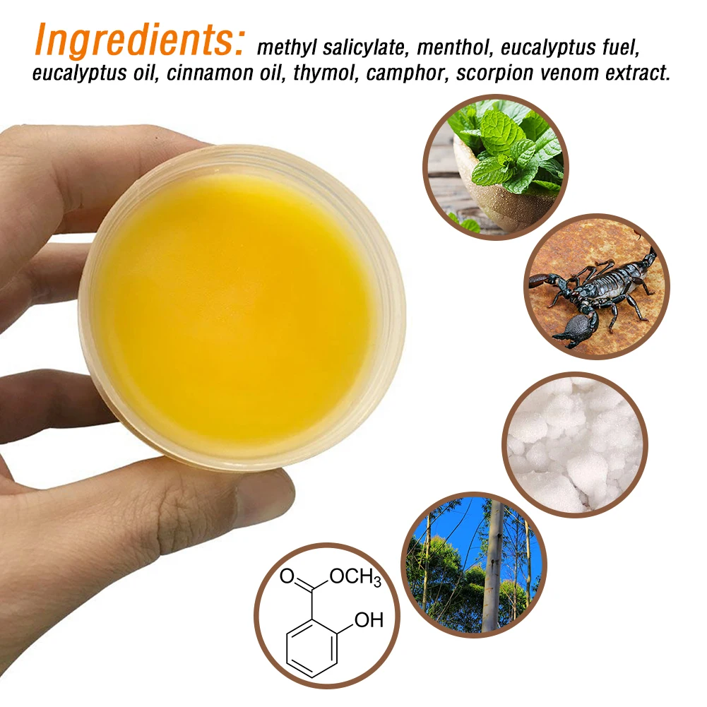 Scorpion Balm Muscle Back Neck Pain Relief Cream Headache Dizzy Itch Vomit Refreshing Cool Ointment Body Massage Cooling Oil |