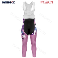 hirbgod women color irregular graphics cycling tights summer funny bicycle bib pants for sports team long sleeve cycling pants