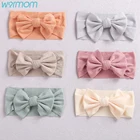 Детский однотонный тюрбан Warmom для девочек, фотореквизит для младенцев