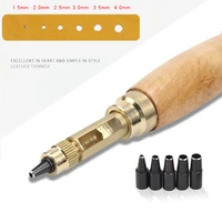 automatic belts punch replaceable mute rotary punching punchers leather punch watch craft tool hole punch screw drill tip die
