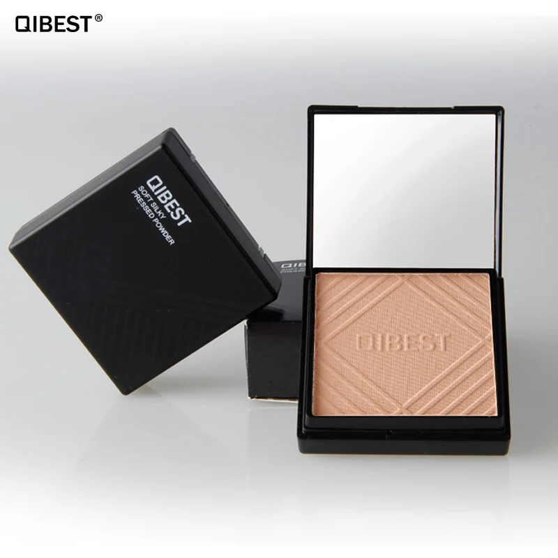 Макияж QIBEST пудра для лица водостойкая отбеливание ярче матовая масляная