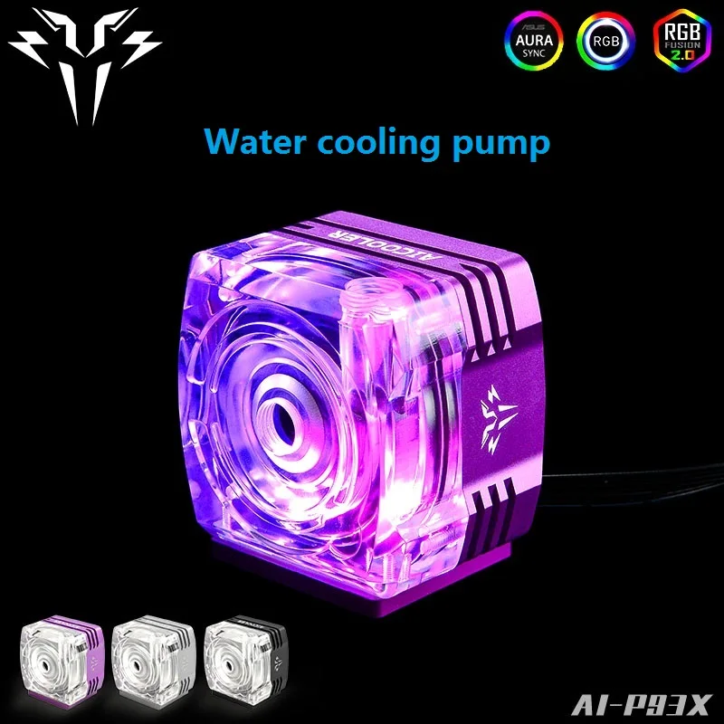 Syscooling P93X жидкостный охлаждающий насос DC 12V 1300L/H с поддержкой PWM и RGB для системы