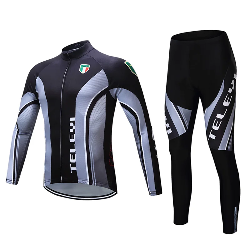 Jersey and Pants 19 Зимний термальный флис велосипедная одежда костюм для мужчин одежда для дорожного велосипеда комплект велосипедная ДЖЕРСИ НАБОРЫ Mtb форма костюм Skinsuit - Цвет: Jersey and Pants 19