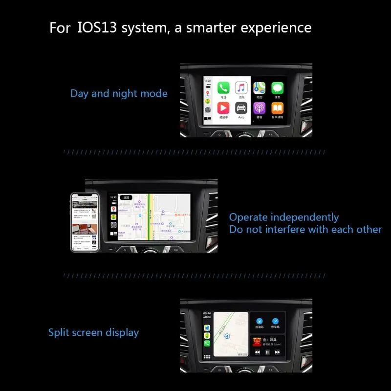 Беспроводной смарт ключ Bluetooth CarPlay мини USB Carplay автомобильный модуль чехол для Apple