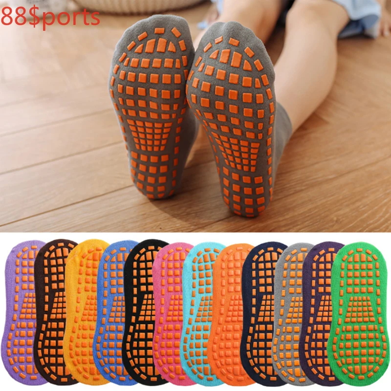 

Women Anti Skid Floor Socks Cotton Socks Quick-Dry Non Slip Grip Socks with Cushion for Yoga Pilates Barre Home Sports