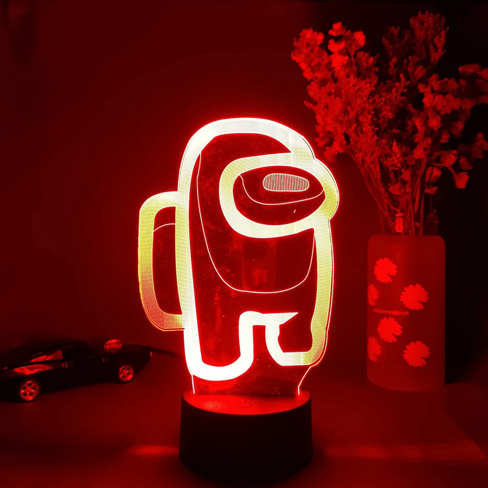 

Creative 3D Illusion Desktop Lamp Coffee Table Decor LED Sensor Lights Atmosphere Bedside Night Lamps