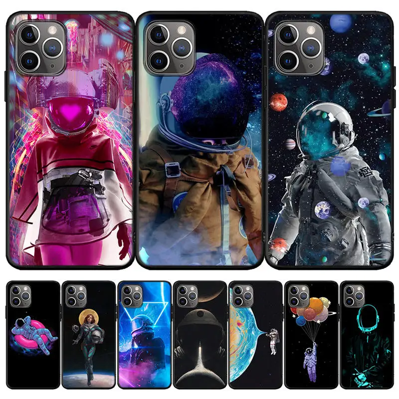 Чехол Space Hero для iPhone 11 12 Pro X XS Max XR 6 6S 7 8 Plus чехол 5 5S SE 2020 Coque Moon Astronaut|Бамперы| |