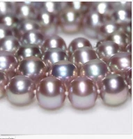 huge 1811 12mm natural freshwater genuine round lavender pearl necklace 925silver aaa