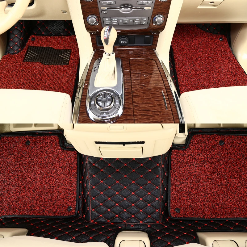 E Red Silk Coil Boost автомобильные коврики для Toyota Corolla Rumion Axio Fielder, водонепроницаемые, с добавлением шелковой катушки, автомобильные подушечки для ног - Название цвета: E Red Silk Coil