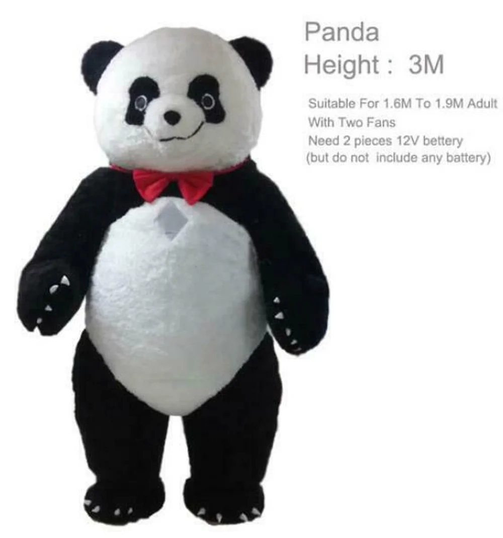

2020 Inflatable Panda Bear Mascot Costume Suits Cosplay Party Game Dress Outfits Clothing Advertising Carnival Cartoon Character