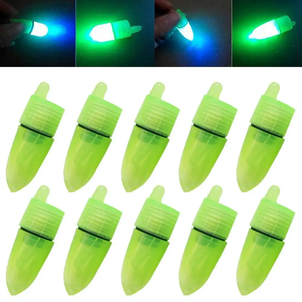 

10Pcs Portable Fishing Rod LED Light Fish Bite Alarm Alert Tool Accessories