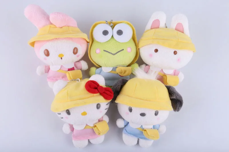 Sanrio melody Keroppi, студенческие мягкие животные, плюшевые игрушки-подвески для детей, рюкзак, брелок для ключей, кролик, собака
