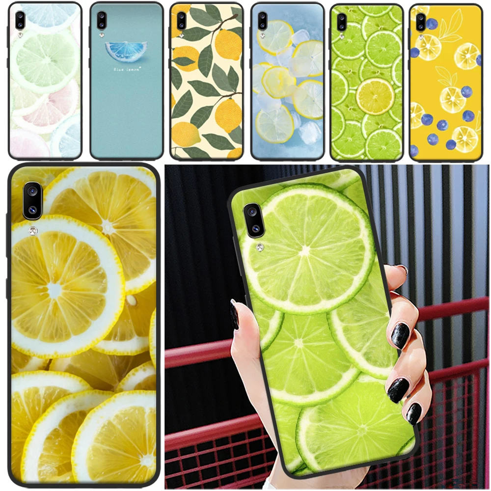 

Lemon Pink Color Green Cyan Phone Case For Samsung Galaxy A11 A21S A31 A32 A41 A42 A51 A52 A71 A72 4G 5G Cases Back Cover