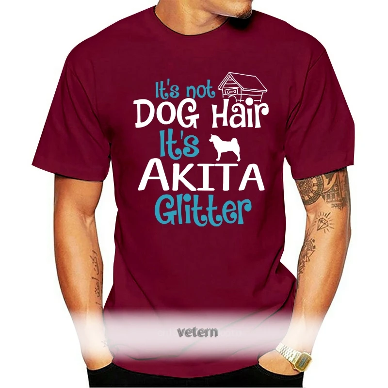 

Men T Shirt Akita Its Not Dog Hair Its Akita(1) Women t-shirt