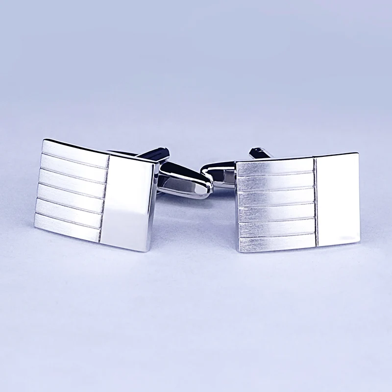 

men jewelry silver color rectangle blank cufflink for men button silver plated cufflink design discounted OnlyArt Jewelry