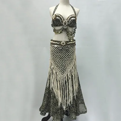 Bra Belt and Pant Винтажный костюм для танца живота, комплект из 3 предметов, лифчик с монетками пояс-шнур женские широкие летние брюки, костюм для танца живота, комплект для выступлений - Цвет: Bra Belt and Pant