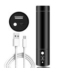 Светодиодный налобный фонарик XM-L T6, фонарик со встроенным аккумулятором 18650, 2 в 1, лм, 10 Вт, фонарь для кемпинга, внешний аккумулятор