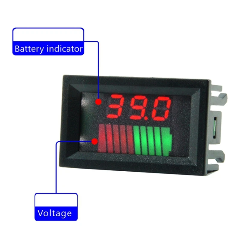 12V - 72V кислотный свинцовый аккумулятор индикатор уровня заряда Ёмкость Тесты