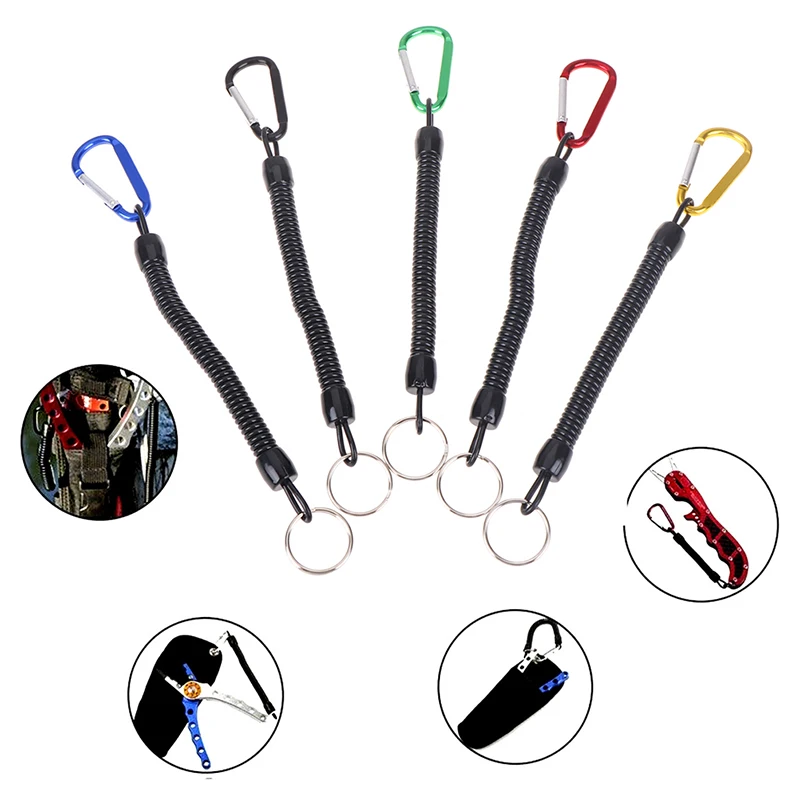 

1Pcs Fishing Lanyards Boating Ropes Kayak Camping Secure Lip Grips Tackle Fish Tools Fishing Accessory Carabiner