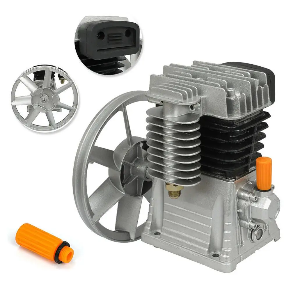 Head Pump Aluminum 1.5kw Motor 140psi Twin Cylinder