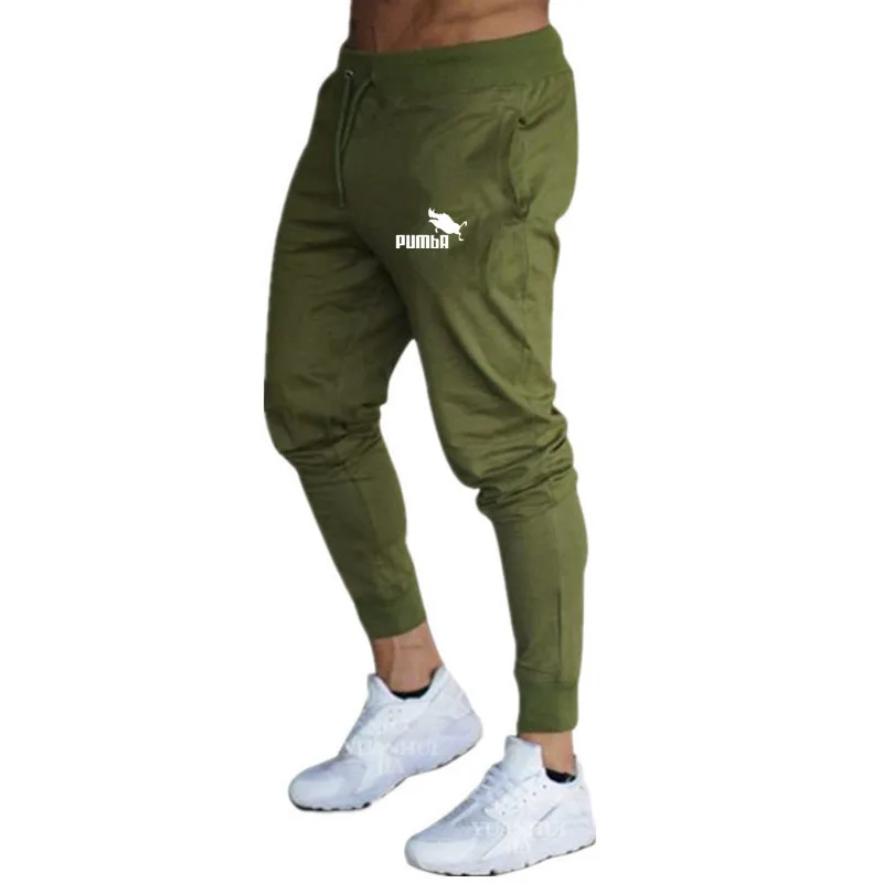 

2021Autumn and winter new jogging pants men's 100% cotton drawstring comfortable elastic waist sports pants