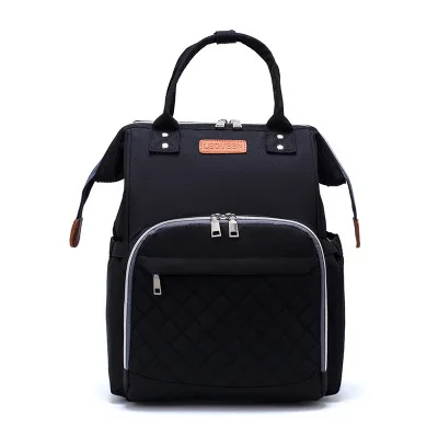diaper bag 7 Lequeen сумка для детских подгузников для беременных с тремя бутылочками, большая емкость, сумка для детских колясок на колесиках, рюкзак для мам - Цвет: diaper bag 7