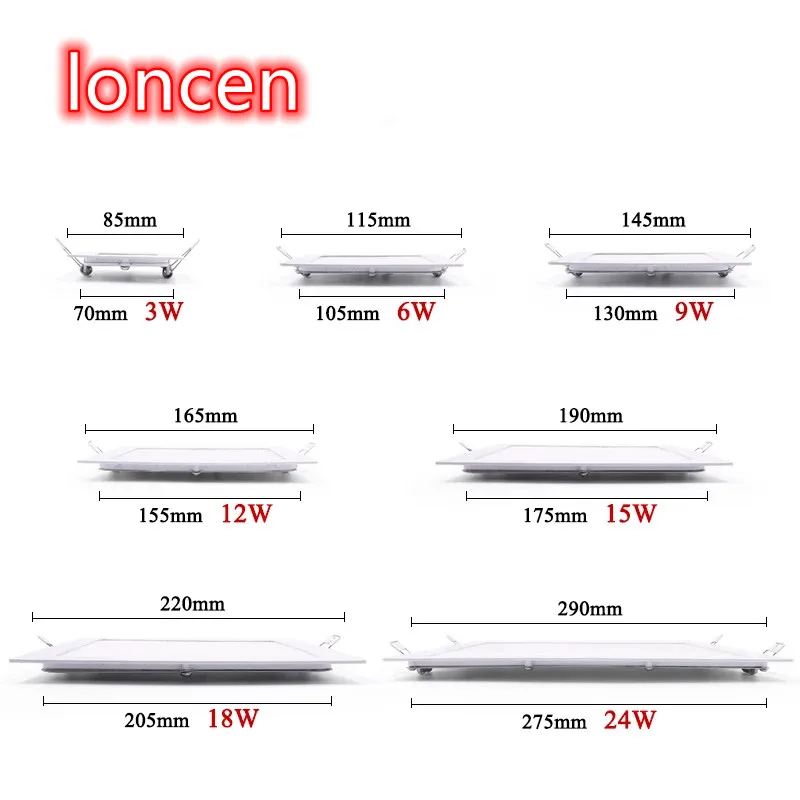 

LED panel light Ultra thin Downlight lamp 3W 4W 6W 9W led ceiling lights recessed grid downlight slim round panel light