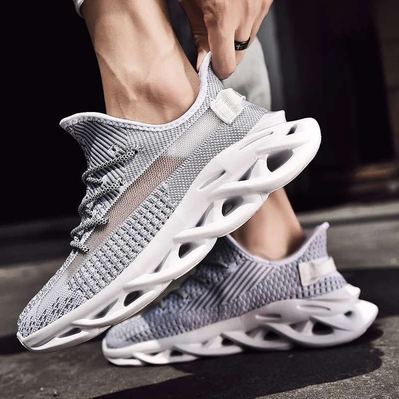 Times New Roman Men Running Shoes Jogging Sneakers Male Light Fashion Men's Blade Sport Mesh Mans Footwear Plus Size 39-46 | Спорт и