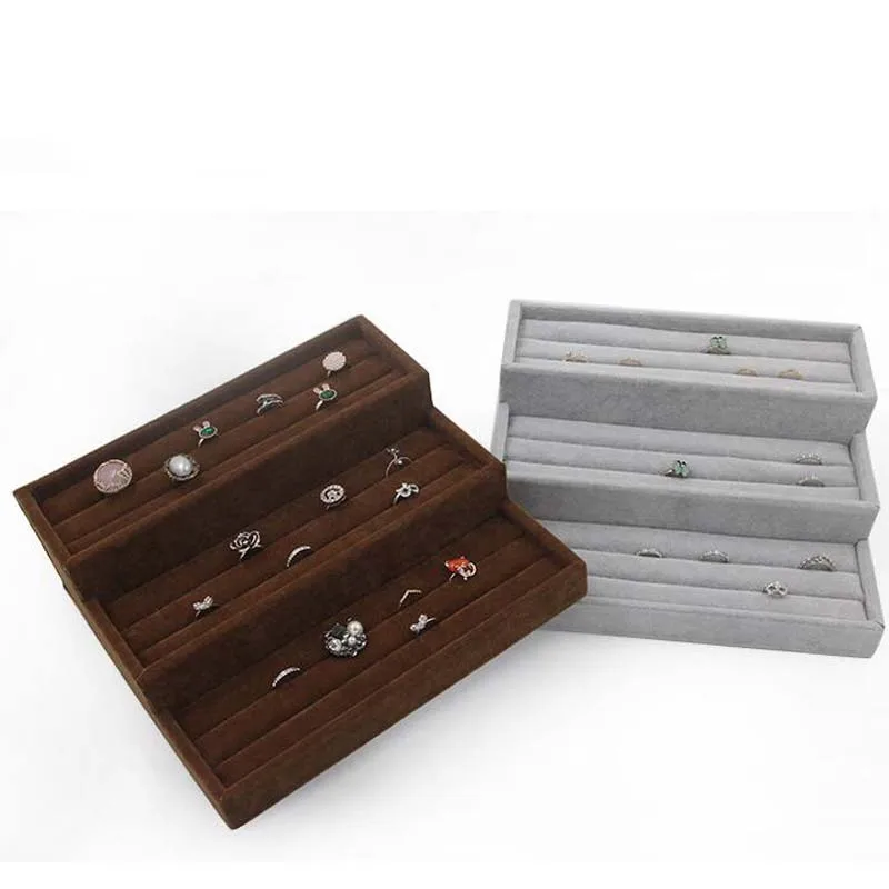 Многослойный держатель подставка для сережек и колец|Упаковка стойки украшений|