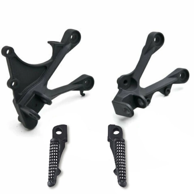 

Front Rider Foot Pegs Footrest Bracket for Kawasaki ZX6R ZX6RR/636 2005 2006