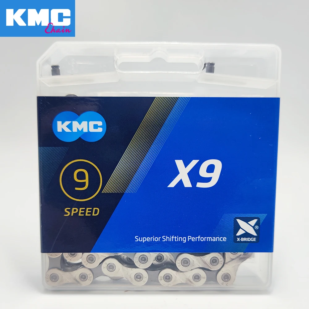 Оригинальная цепь KMC X9 9 18 27 скоростей для горного велосипеда цепи и дорожного 116L |