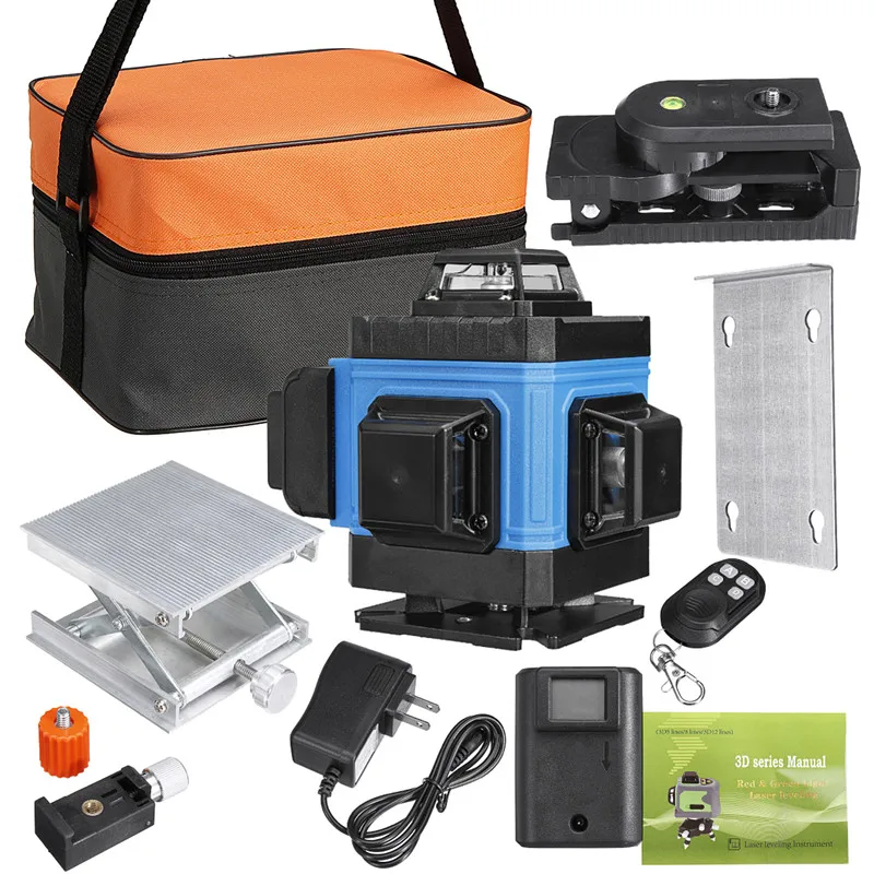 

4D 16 Lines Laser Level Digital 4D Self-Leveling 360 Horizontal And Vertical Cross Powerful Green Laser Beam Line Laser Level