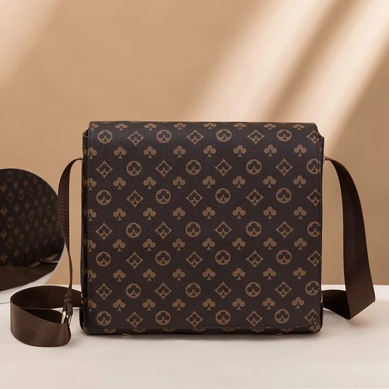 

Vintage Geometric Prints Briefcase for Unisex 2021 New Luxury Handbags High Quality Unisex Computer Bag Sac Bandouliere Femme Cc